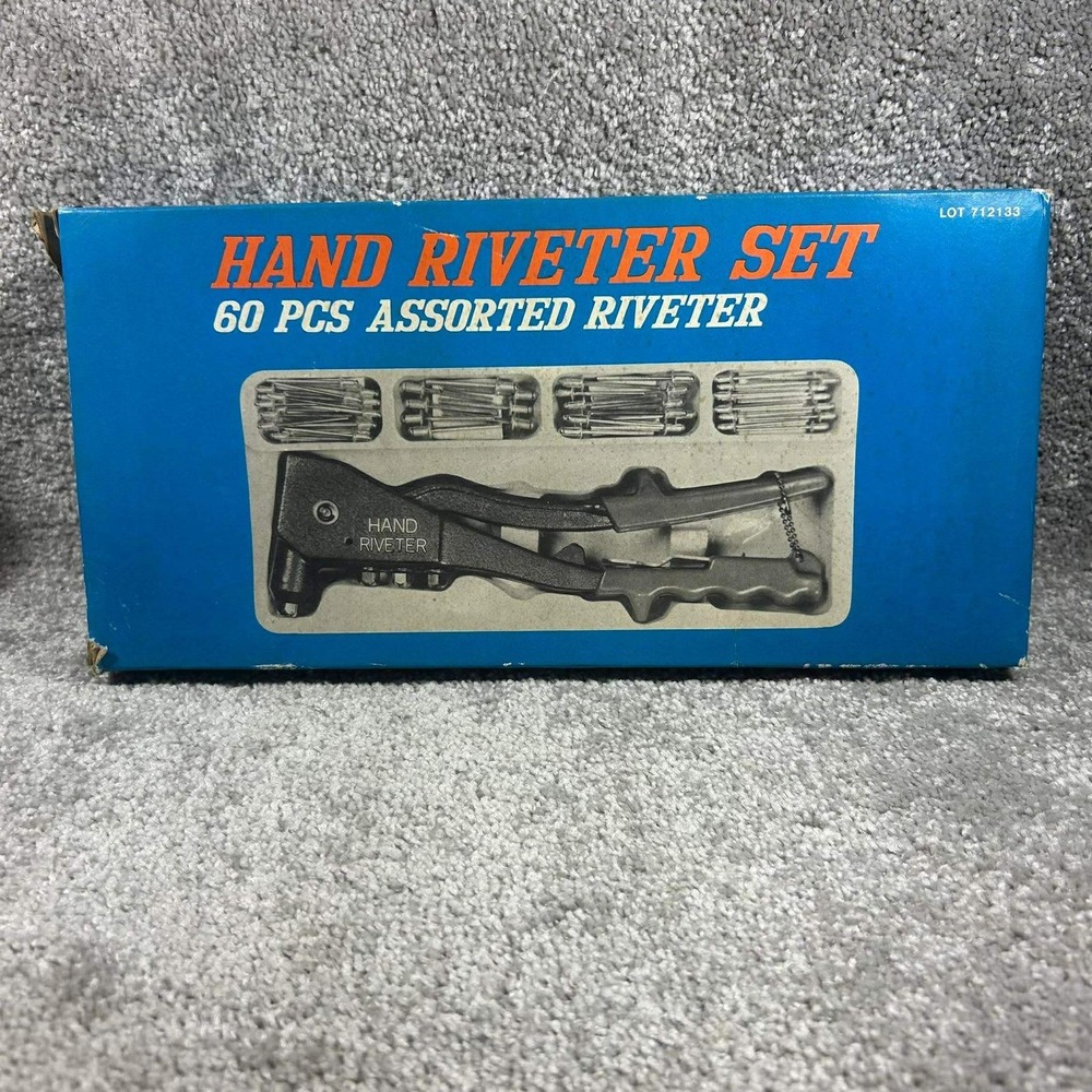 Hand‎ Riveter Set 60 Pcs Assorted Blind Rivets Manual Tool